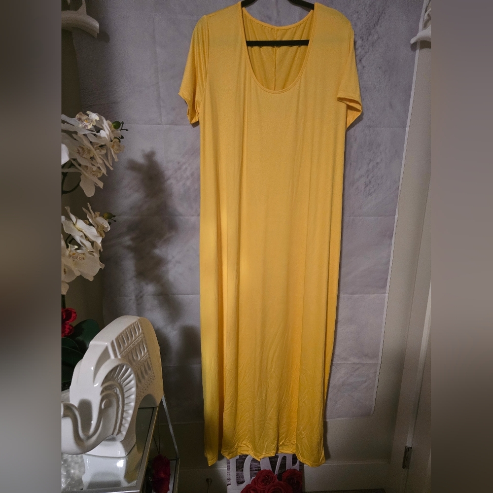 SHEIN Sunny Yellow Maxi Dress